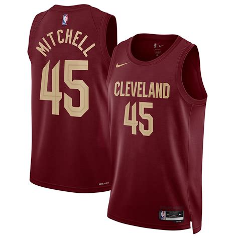 Unisex Nike Donovan Mitchell Cleveland Cavaliers Swingman Jersey - Icon ...