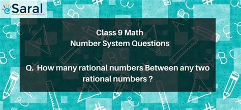 How many rational numbers Between any two rational numbers - eSaral