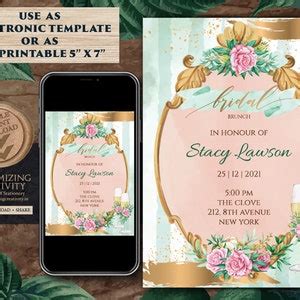 Buy Laduree Bridal Shower Invite, Blush Pink Bridal Invitation Template ...