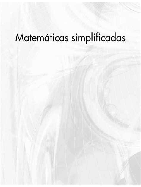 SOLUTION: Matematicas simplificadas - Studypool
