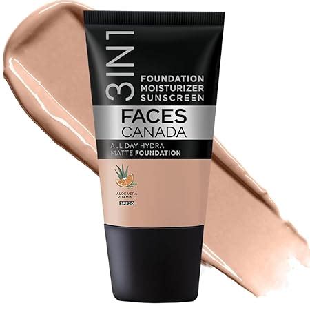 Buy FACES CANADA All Day Hydra Matte Foundation - Mini | 3in1 ...