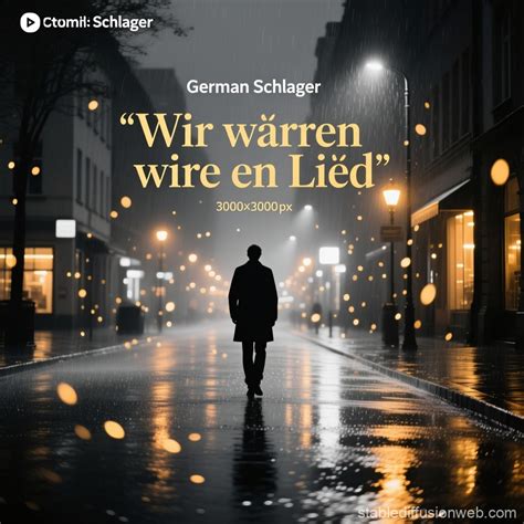 German Schlager Cover Art | Stable Diffusion Online