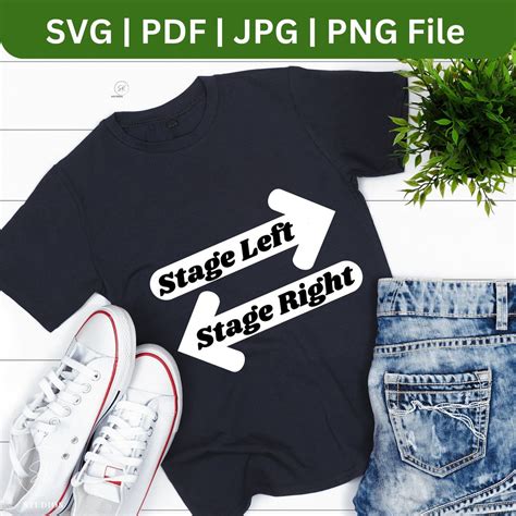 Stage Right Stage Left - Funny Digital Download for Cutting Machines ...