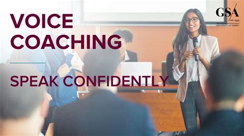 GSA in Business: Voice Coaching – Speak Confidently | GSA - Guildford School of Acting