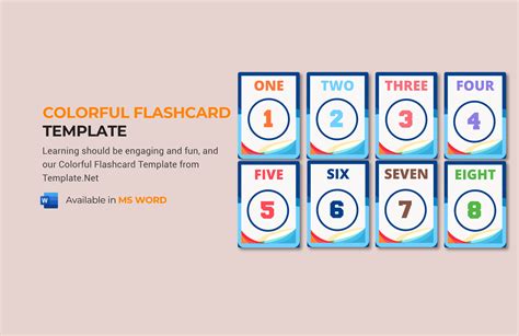 Editable Flash Card Templates in Word to Download