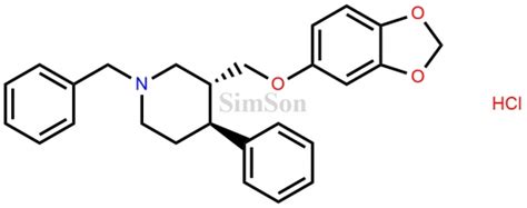 Paroxetine Hydrochloride Anhydrous Impurity F | CAS No- 105813-39-6 ...