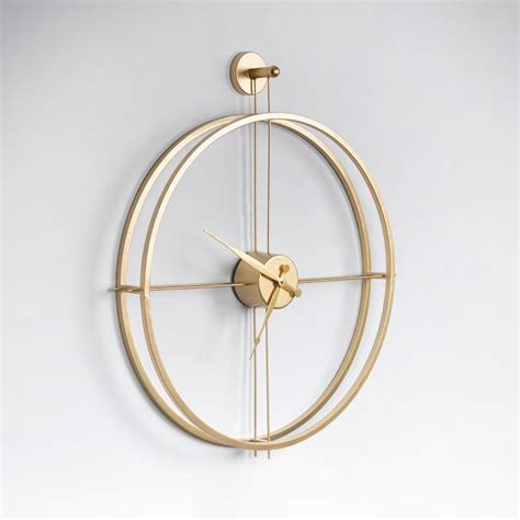 Buy Gold Round Wall Clock Online at Woodentwist. – WoodenTwist