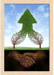 Business Deal Growth & Team Partnership Paper Print - Abstract posters ...