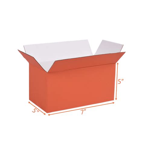 7X5X5 Orange Packing Box | Packaging Supply Store