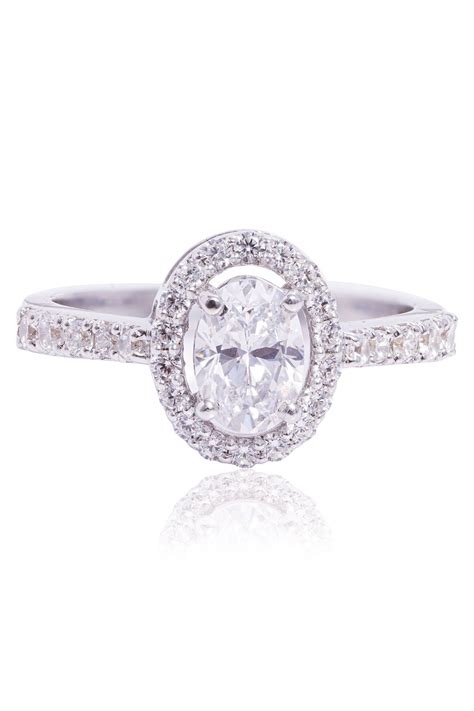Buy Prata Oval Zirconia Stone Ring For Women Available Online at ...