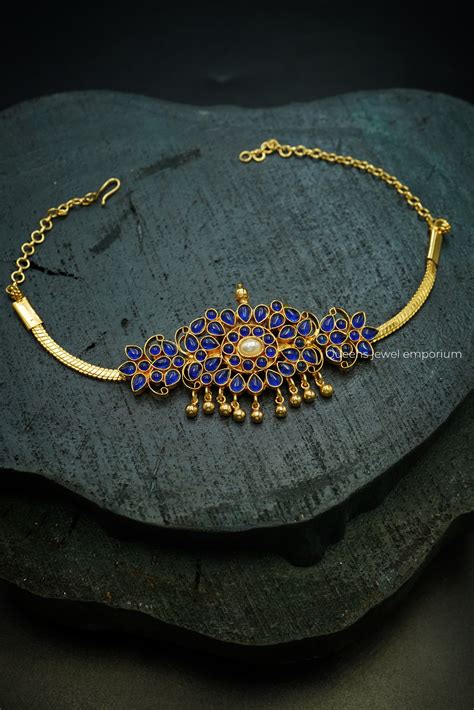 UPASANA CHOKER - NAVY BLUE | Queens Jewel Emporium