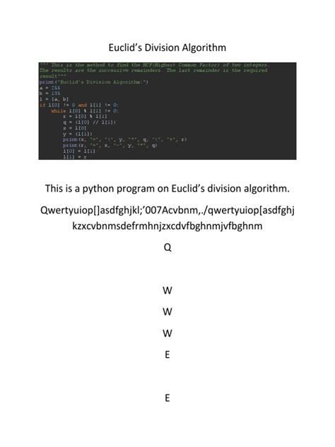 Image result for Euclid's Division Algorithm