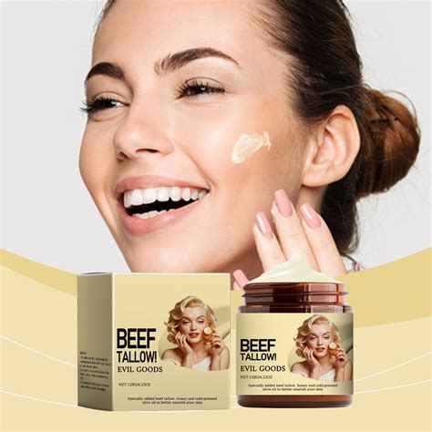 Beef Tallow for Skin, Tallow Cream,Tallow Face Moisturizer, Natural Organic Grass-Fed Beef ...