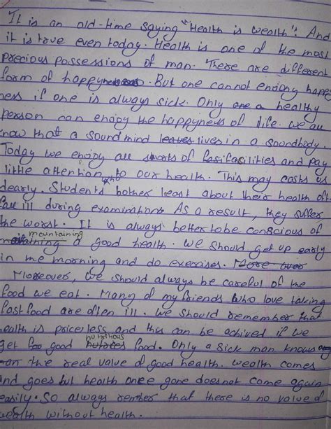 write a short paragraph on health assistant - Brainly.in