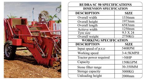 Rudra Stone Picker Machine