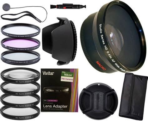 Buy 52MM 0.43x Wide Angle Lens + UV/FLD/CPL filter kit+ 4PC Macro Close ...