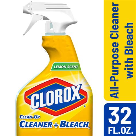 Clorox Clean-Up All Purpose Cleaner with Bleach, Spray Bottle, Lemon ...