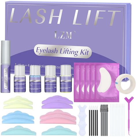 Amazon.com: Lash Lift Kit Perm Kit - LZM Eye Lash Lifting Kit, Brow Lamination Kit, Easy to ...