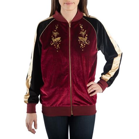 Buy Harry Potter Bomber Jacket Velour Harry Potter Jacket Raglan Sleeve ...