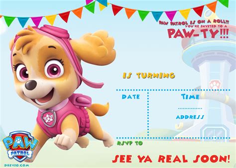 Paw Patrol Birthday Invitation Ideas