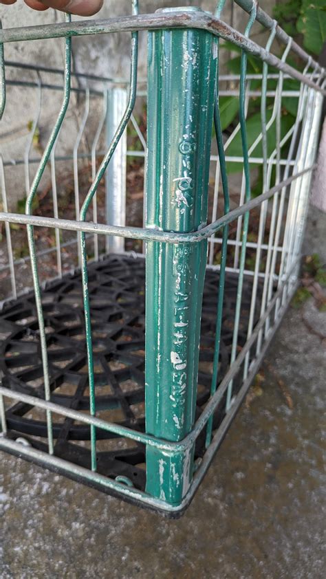 80's Vintage ALTA-DENA Wire Crate Metal Box Basket ビンテージ ミルククレート ワイヤー ...