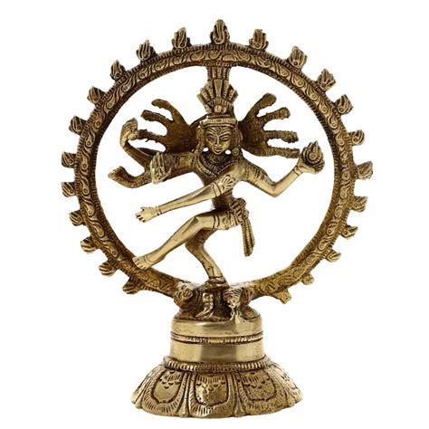 Buy Brass Lord Shiva Statue - Antique Home Decor | Nataraja Figurine ...