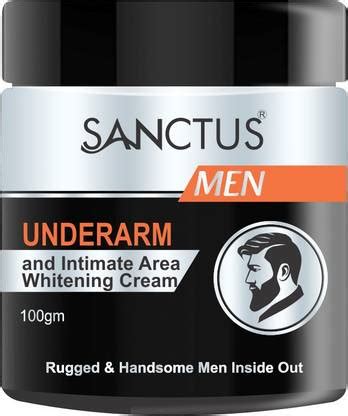 SANCTUS Underarm & Intimate Area Whitening Cream for MEN - 100gm (Best ...