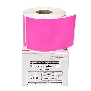 HOUSELABELS Compatible DYMO 30256 Pink Shipping Labels (2-5/16" x 4 ...