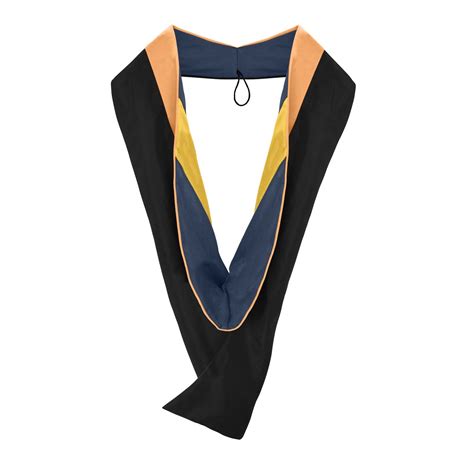 Masters Hood For Nursing - Apricot/Navy Blue/Gold