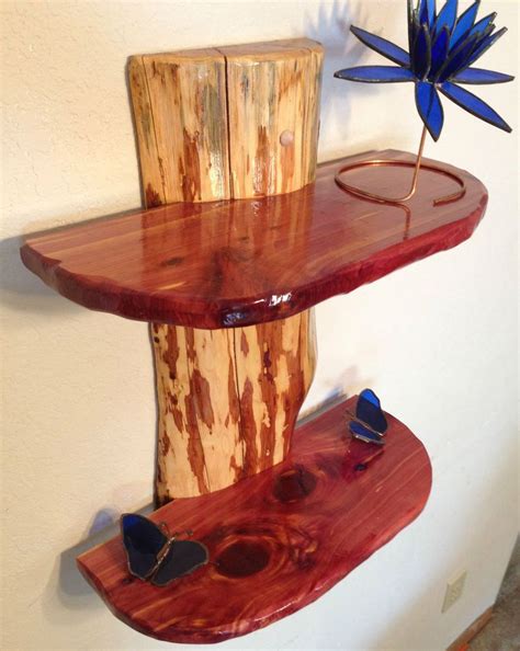 Rustic Log Shelf 的图像结果