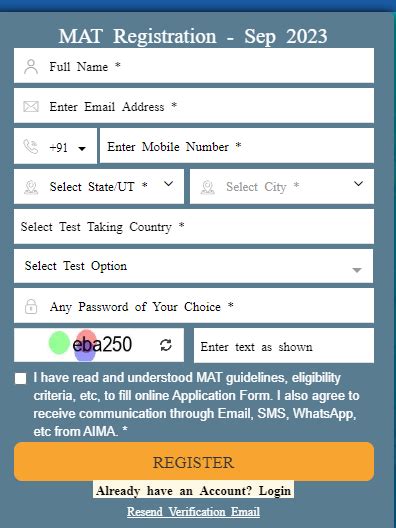 MAT 2023 registration on till great 29 Aug/12 Sep 2023