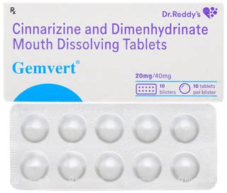 Gemvert 20/40 MG | Order Gemvert 20/40 MG Tablet Online at Truemeds