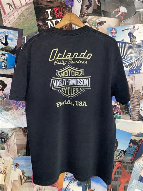 RARE Vintage 2002 Harley Davidson Orlando Florida T S… - Gem
