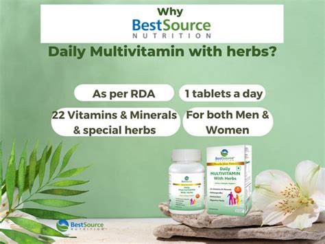 Daily MULTIVITAMIN With Herbs – BestSourceNutrition.com