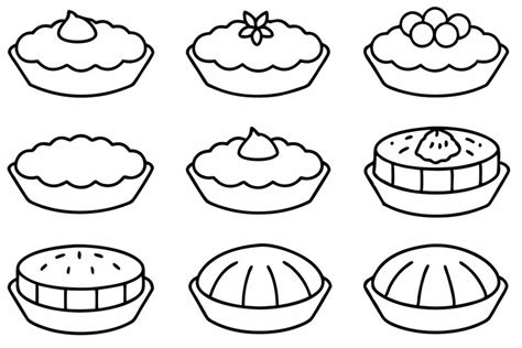 Flan line art elegant simple design | Premium Vector