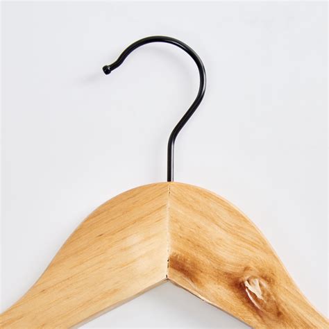 Buy Pacific Winston Set of 8 Wooden Clothes Hangers from Home Centre at ...