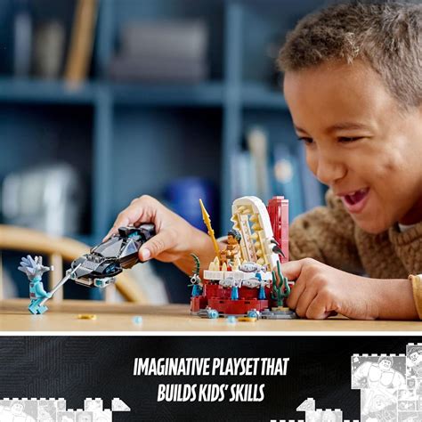 Buy LEGO Marvel Black Panther Wakanda Forever King Namor’s Throne Room ...