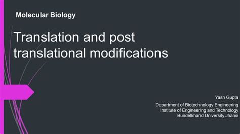 Image result for Post-translational regulation Post-translational Modification