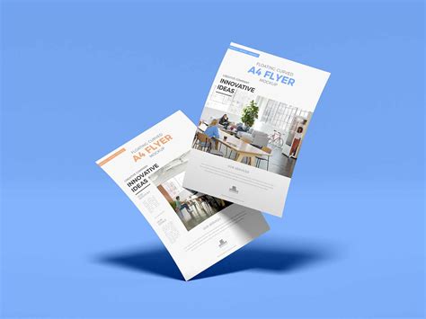 Free Branding A4 Flyer Mockup (PSD)