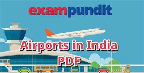 GA Materials for SBI PO Mains - List of Important Airports in India [PDF]