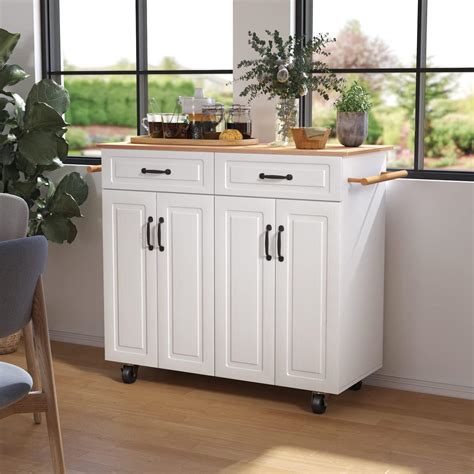 Buy Kitchen Island on Wheels, Rolling Kitchen Island with Storage ...