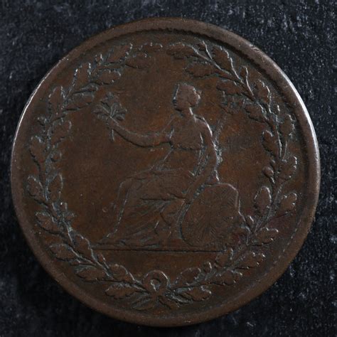 Halfpenny Brutus token ND British Copper Company Canadian Borderline ...