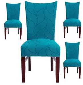 Styleys Stretch Jacquard Dining Chair Covers – Removable Washable ...