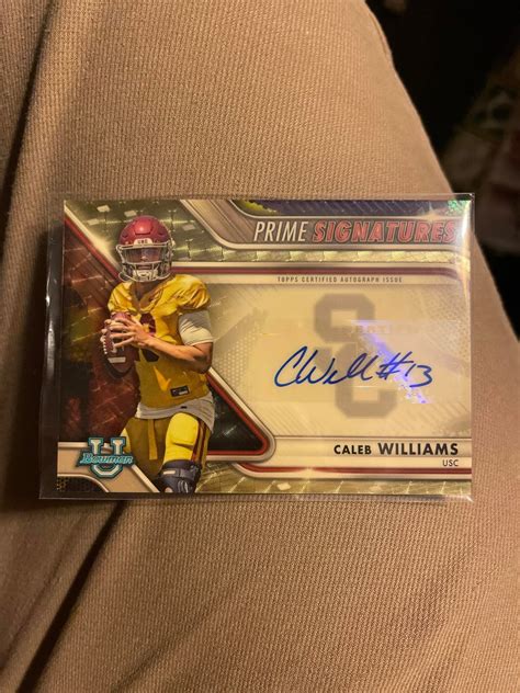 1/1 Caleb Williams Prime Signatures super refractor : r/sportscards