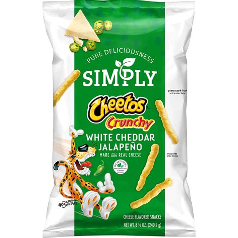 Buy Simply Cheetos Crunchy, White Cheddar Jalapeno, 8.5oz Bag Online at ...