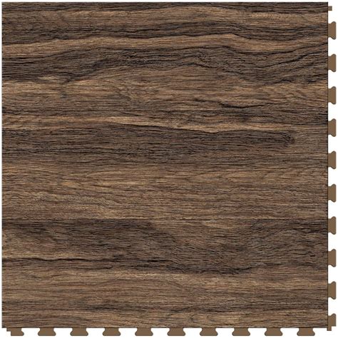 Perfection Floor Tile Tiger Wood/Satin Brown Wood Look 0.05-mil x 20-in ...