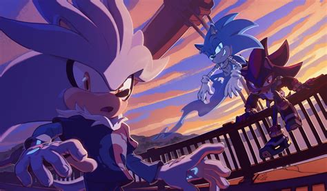 ^Silver, Sonic, Shadow^ in 2025 | Fan art drawing, Silver the hedgehog ...