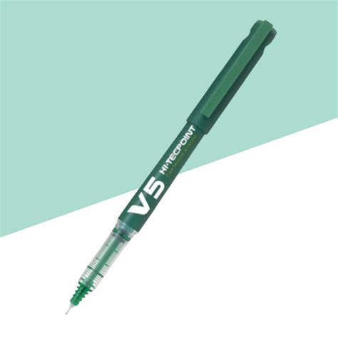 Pilot Hi-Tecpoint V5 Cartridge System Pure Liquid Ink - Green (Pack Of ...