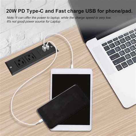 Triantstek Desk Power Grommet with USB, Desk Power Strip Type C India ...