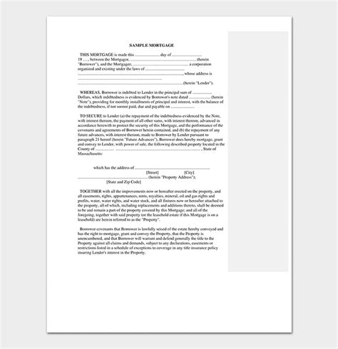 Mortgage Promissory Note Sample 的图像结果